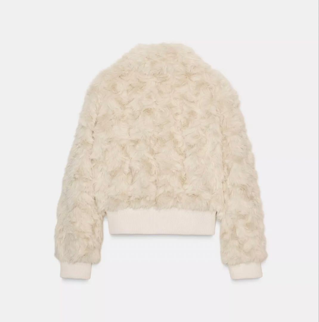 【完売品】【美品】 ZARA フェイクファーボンバージャケット S