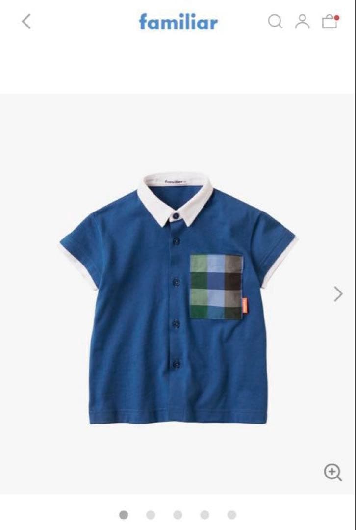 新品・未使用　familiar 半袖シャツ　Tシャツ　100センチ　現行品