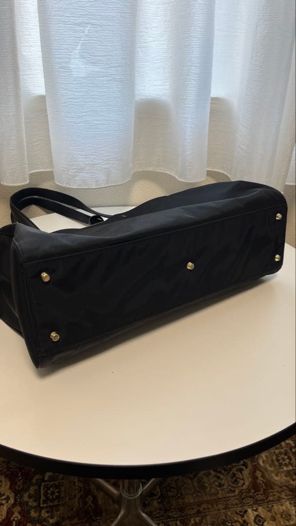 【A4サイズ対応】アニエスベー　ナイロン製ビジネスバッグ　ブラック