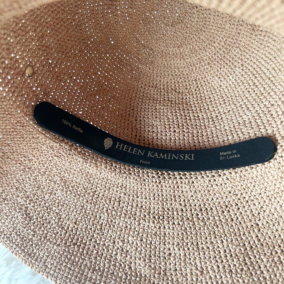 美品✨ヘレンカミンスキー プロヴァンス10 麦わら帽子 ヌガー ラフィア