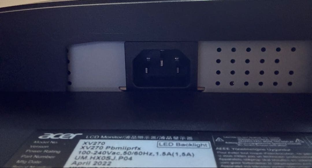 Z*r様 xv270p 27インチ 144hz 120hz モニター