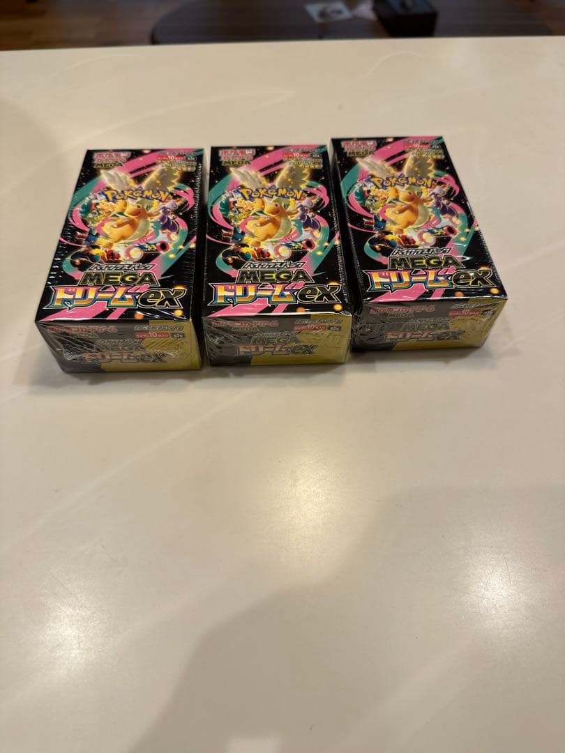 ポケモンカードMEGAドリームex 3BOXシュリンク付き