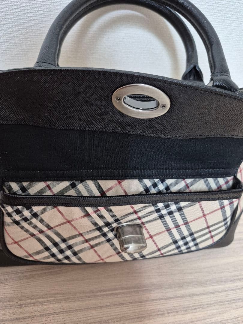 バーバリー　ノバチェックハンドバッグ　ミニボストン　西川ヴィンテージ品