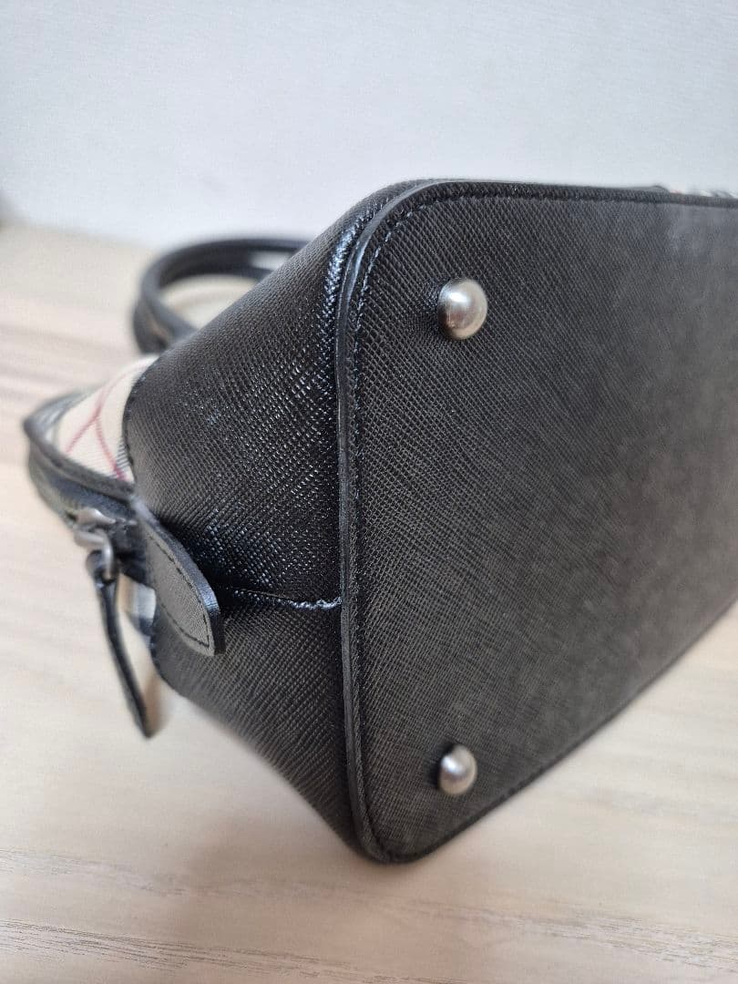 バーバリー　ノバチェックハンドバッグ　ミニボストン　西川ヴィンテージ品