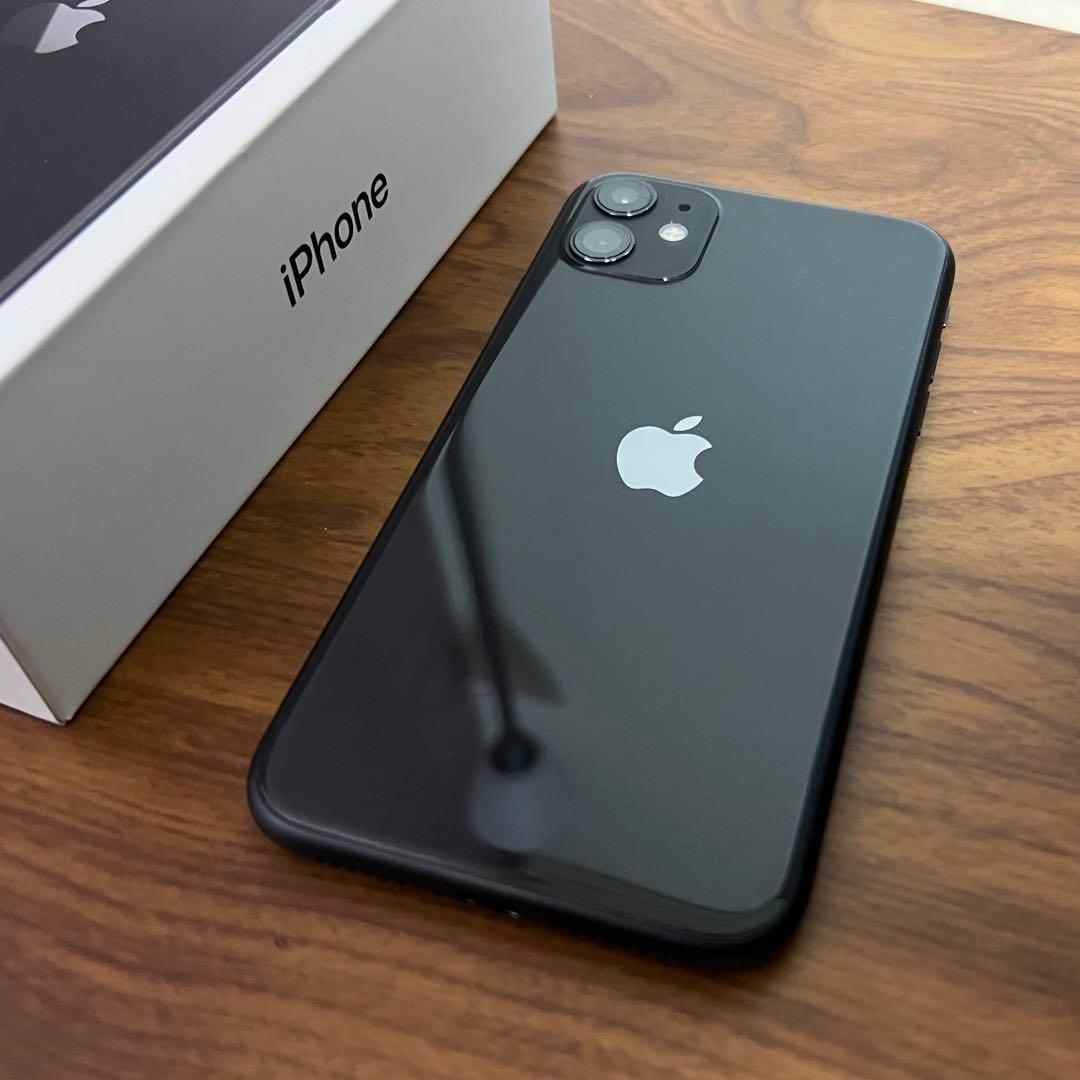 SIMフリー iPhone11 64GB ブラック 本体 初期化済 動作良好
