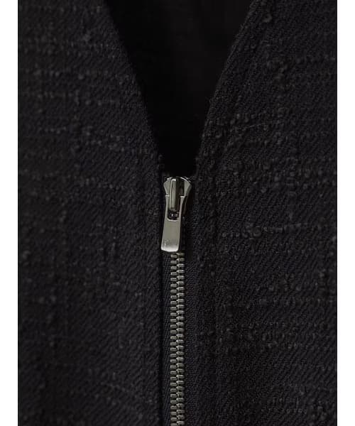 トップス LIDNM LIGHT TWEED ZIP VEST