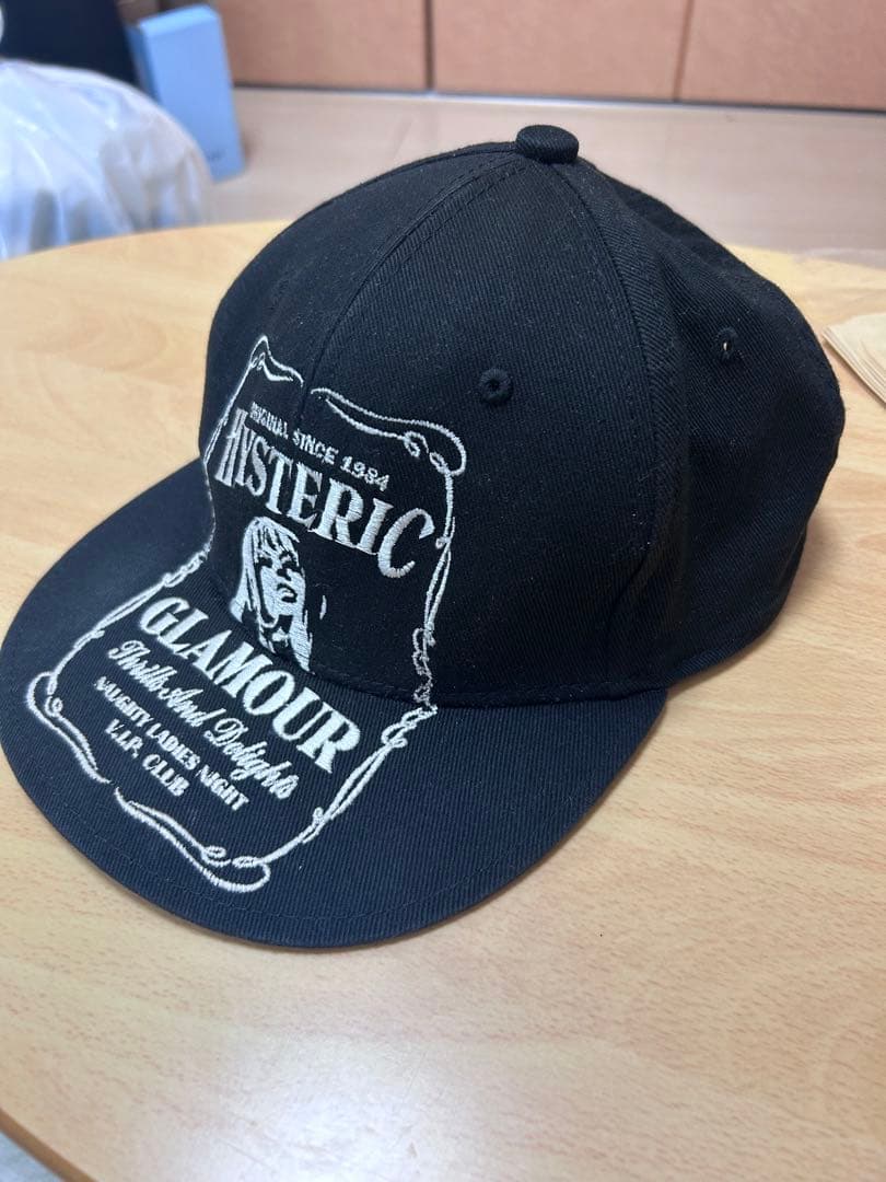 HYSTERIC GLAMOUR WHISKY刺繍キャップ ブラック