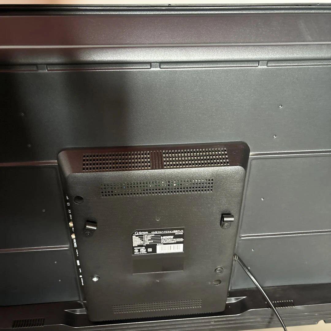Qriom 43V型 フルハイビジョン液晶テレビ QRT-43W2KRリモコン有