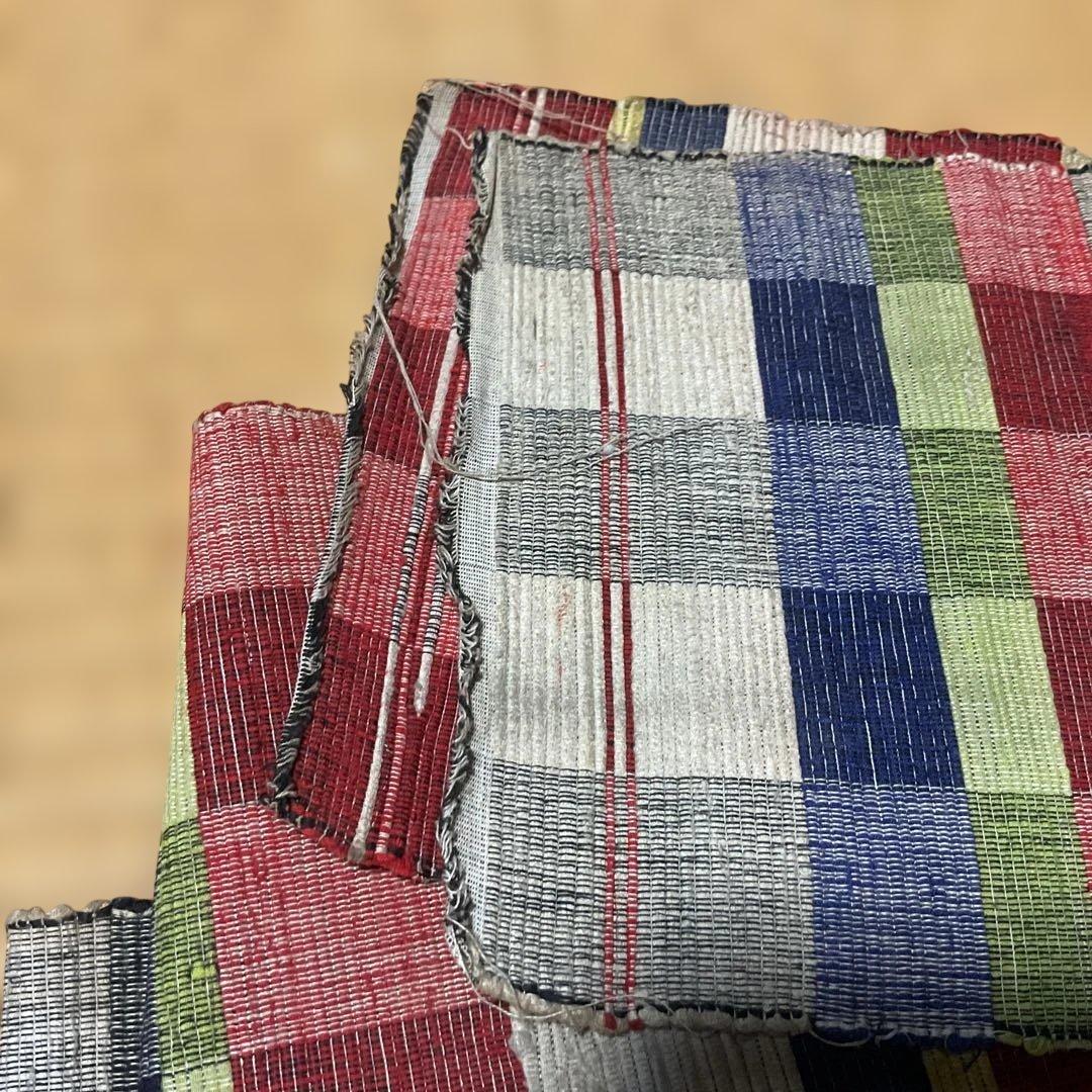 Os528 裂織　半幅帯