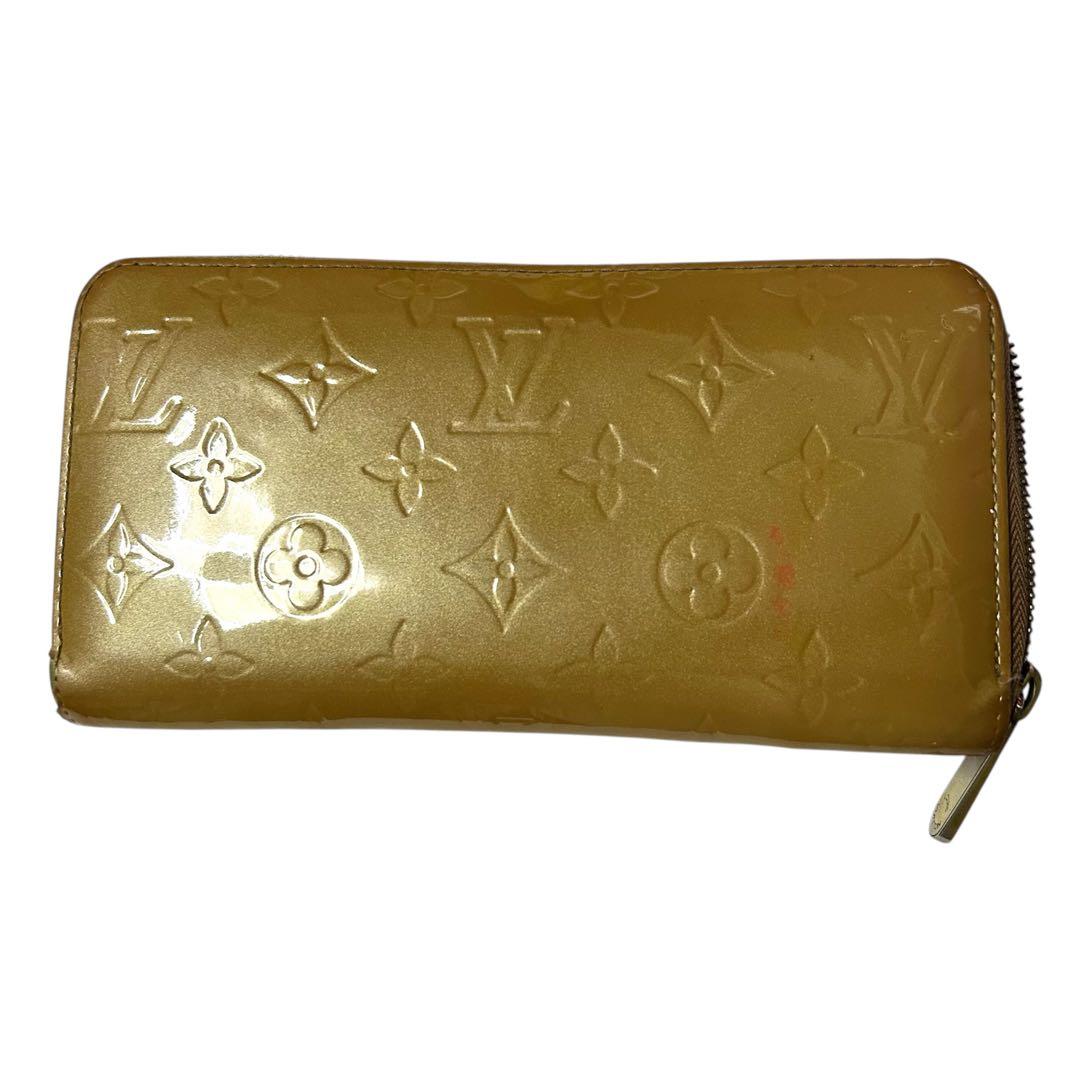 ルイヴィトン ヴェルニ 長財布 ジッピーウォレット イエロー系 モノグラム