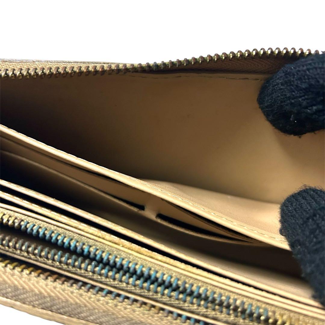 ルイヴィトン ヴェルニ 長財布 ジッピーウォレット イエロー系 モノグラム