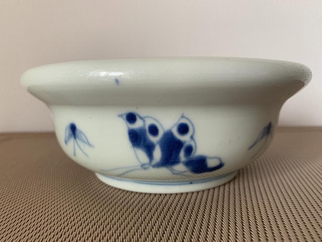 ✨SALE✨染付中鉢３種　幕末～明治期　レトロ　アンティーク　時代骨董