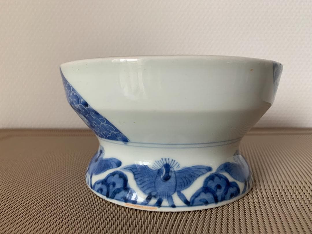 ✨SALE✨染付中鉢３種　幕末～明治期　レトロ　アンティーク　時代骨董