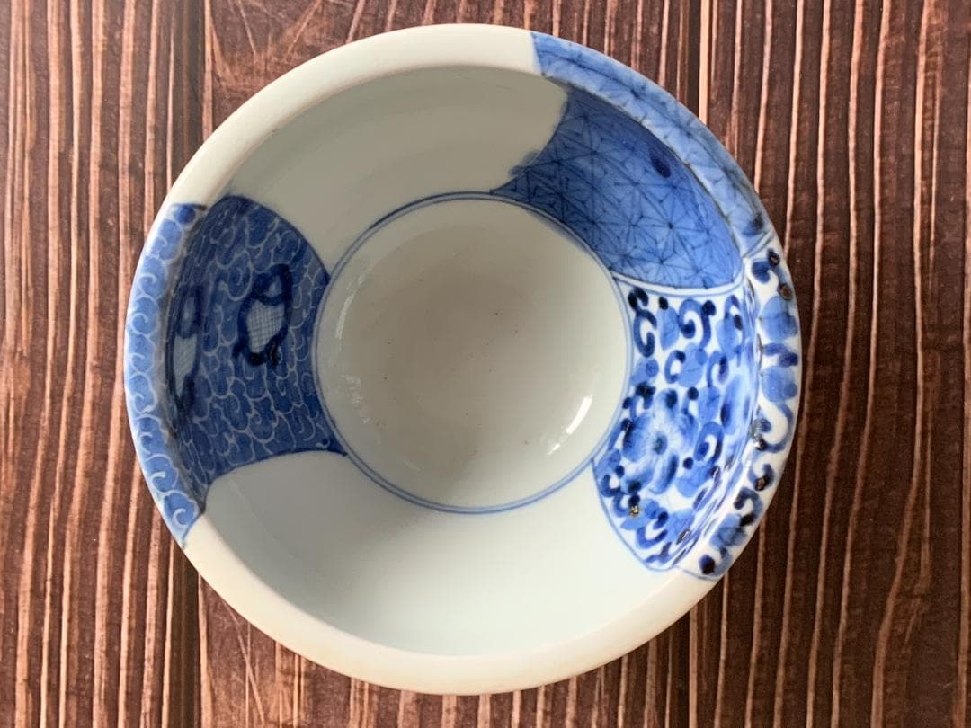 ✨SALE✨染付中鉢３種　幕末～明治期　レトロ　アンティーク　時代骨董