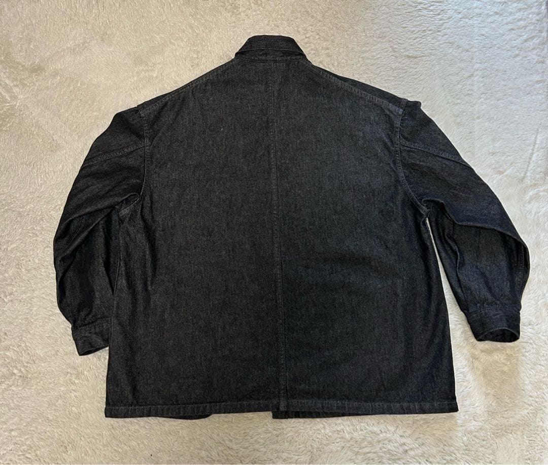 cootie ブラックデニム　カバーオール　L クーティー