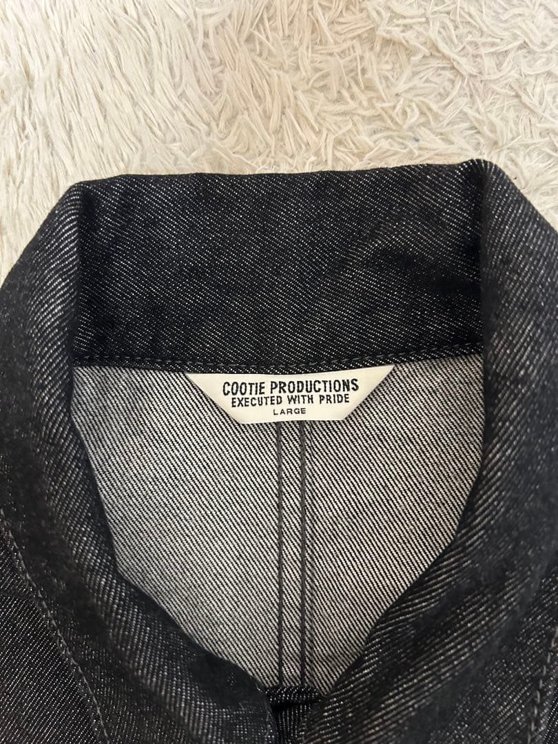 cootie ブラックデニム　カバーオール　L クーティー