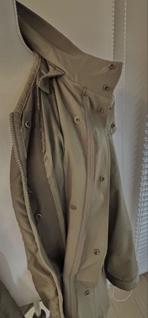 ライナーコート付きオリーブグリーン モッズコート フード付き　38サイズ
