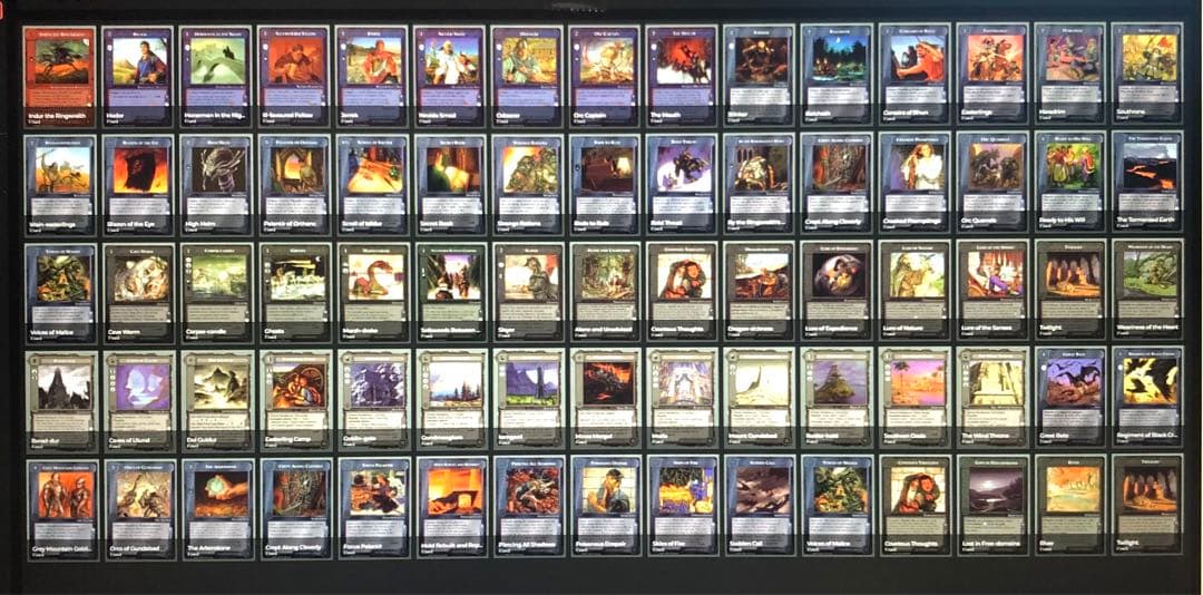 ミドルアース　カード　チャレンジデッキJ ccg コンプ　指輪物語　希少