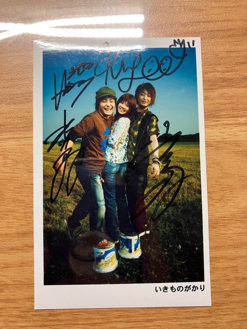 いきものがかり　サイン入り写真