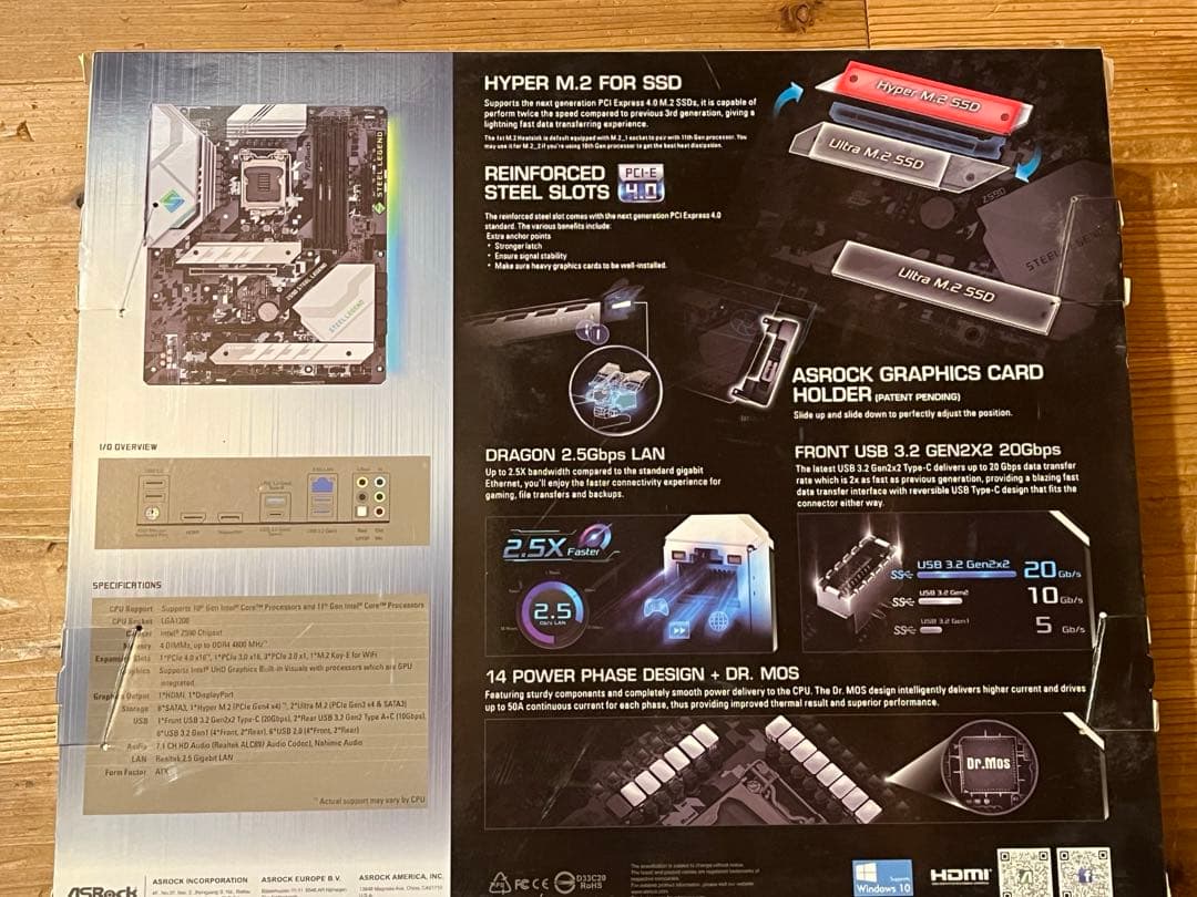 ASRock z590 Steellegend マザーボード ddr4
