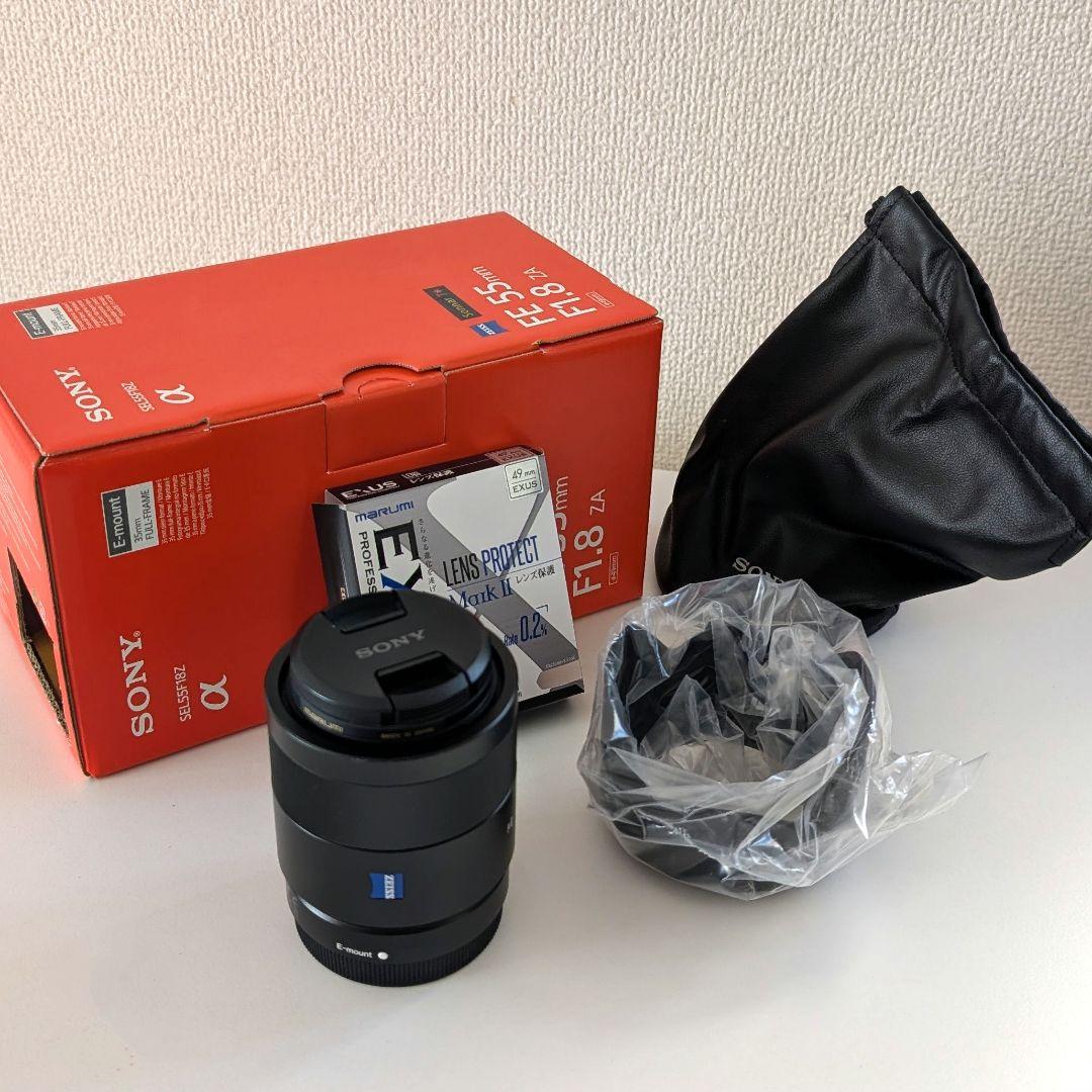 SONYレンズ Sonnar T* FE 55mm F1.8 ZA 付属品付き