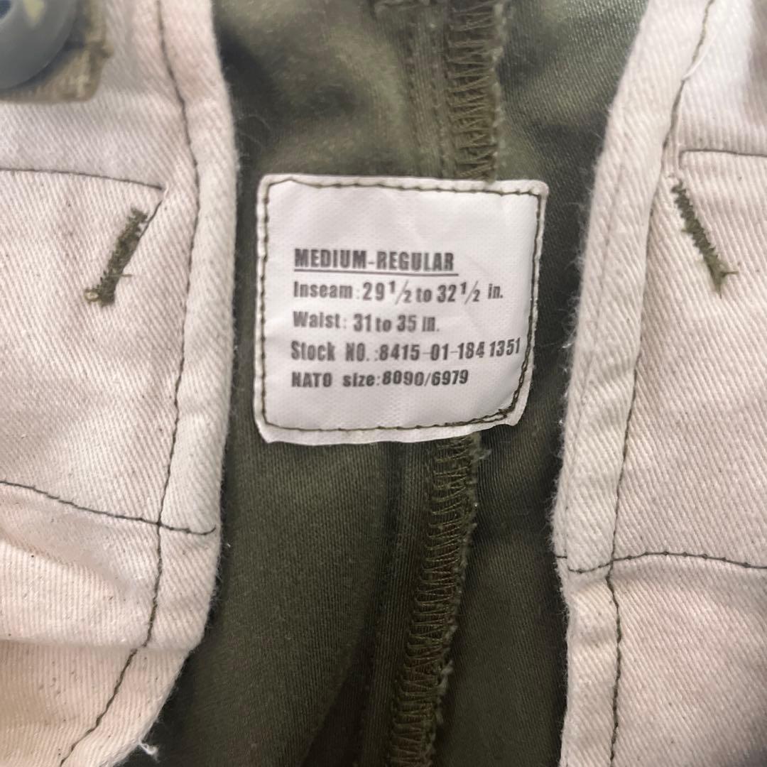 M65カーゴパンツ オリーブ色 4ポケット