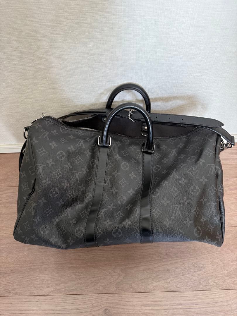 ルイヴィトン モノグラムエクリプス キーポルバンドリエール45 ブラック