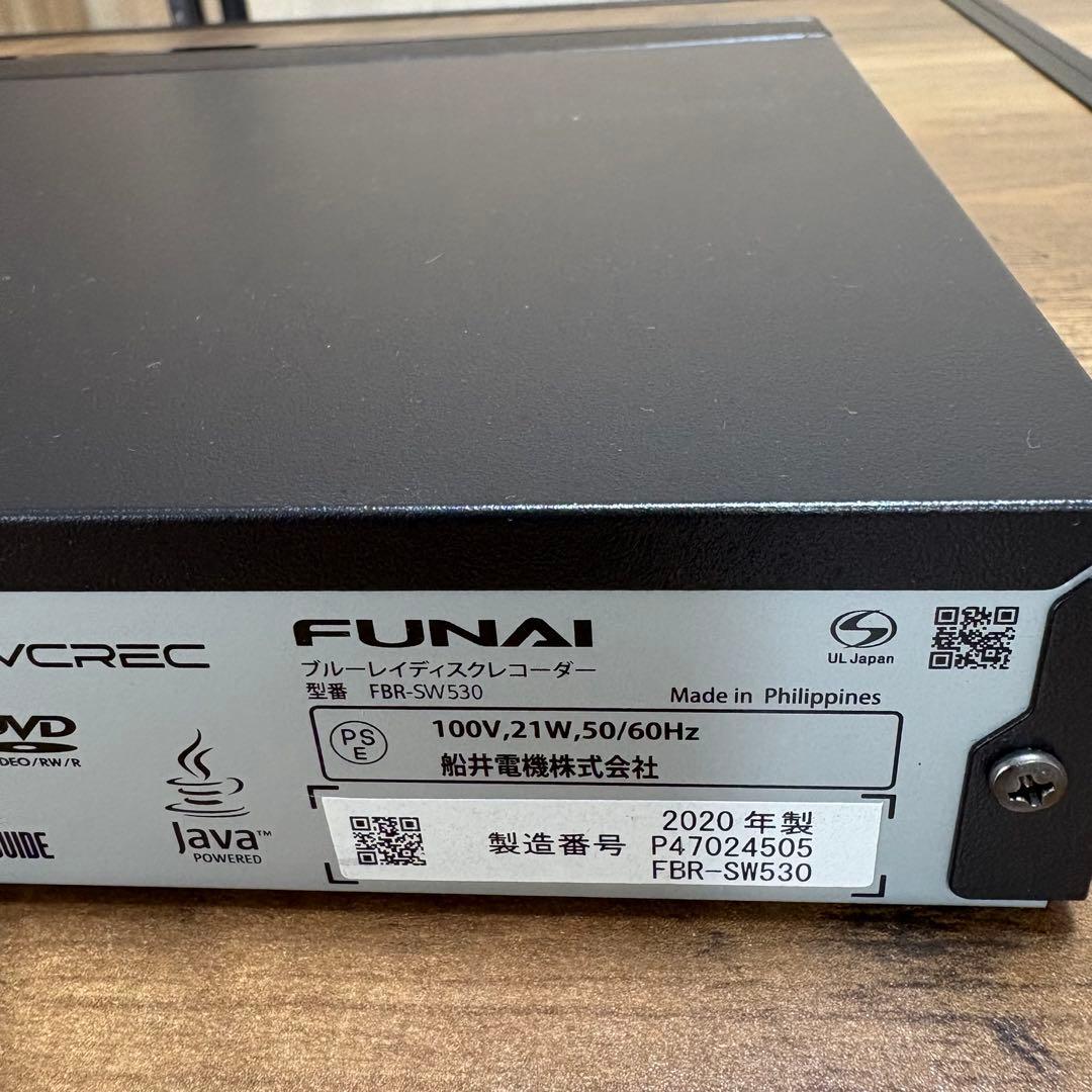 FUNAI ブルーレイディスクレコーダー FBR-SW530 7750