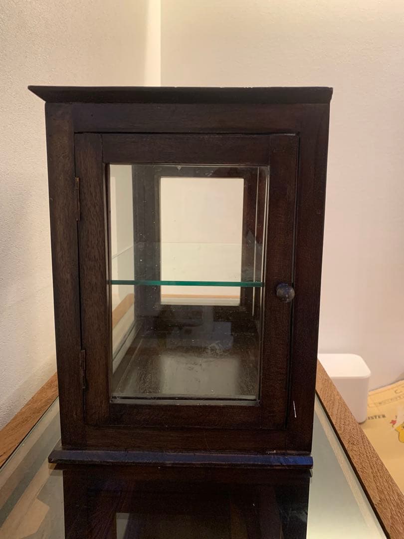 a.depeche アデペシュ アンティーク ガラスショーケース 左右開閉