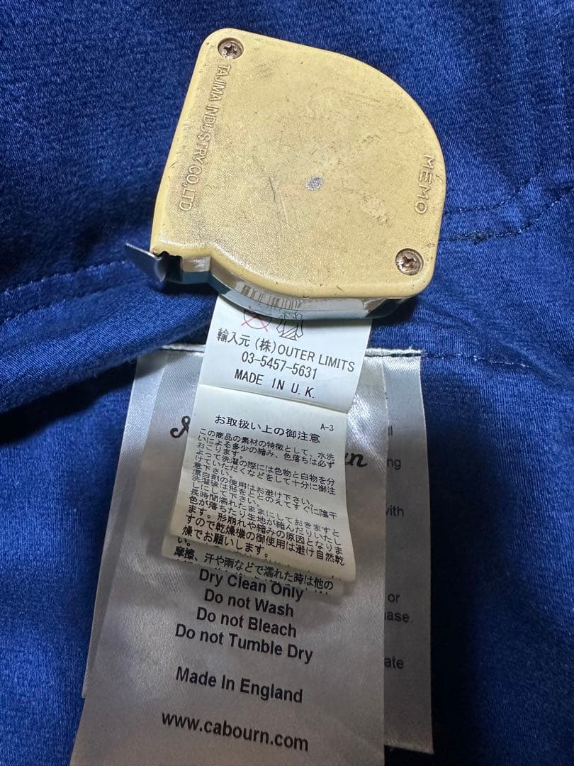 ナイジェルケーボン　カメラマンジャケット　インディゴ染め　サイズ48