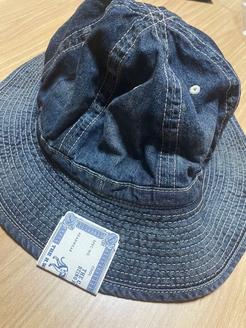 帽子 VINTAGE DENIM FATIGUE HAT H.W.DOG