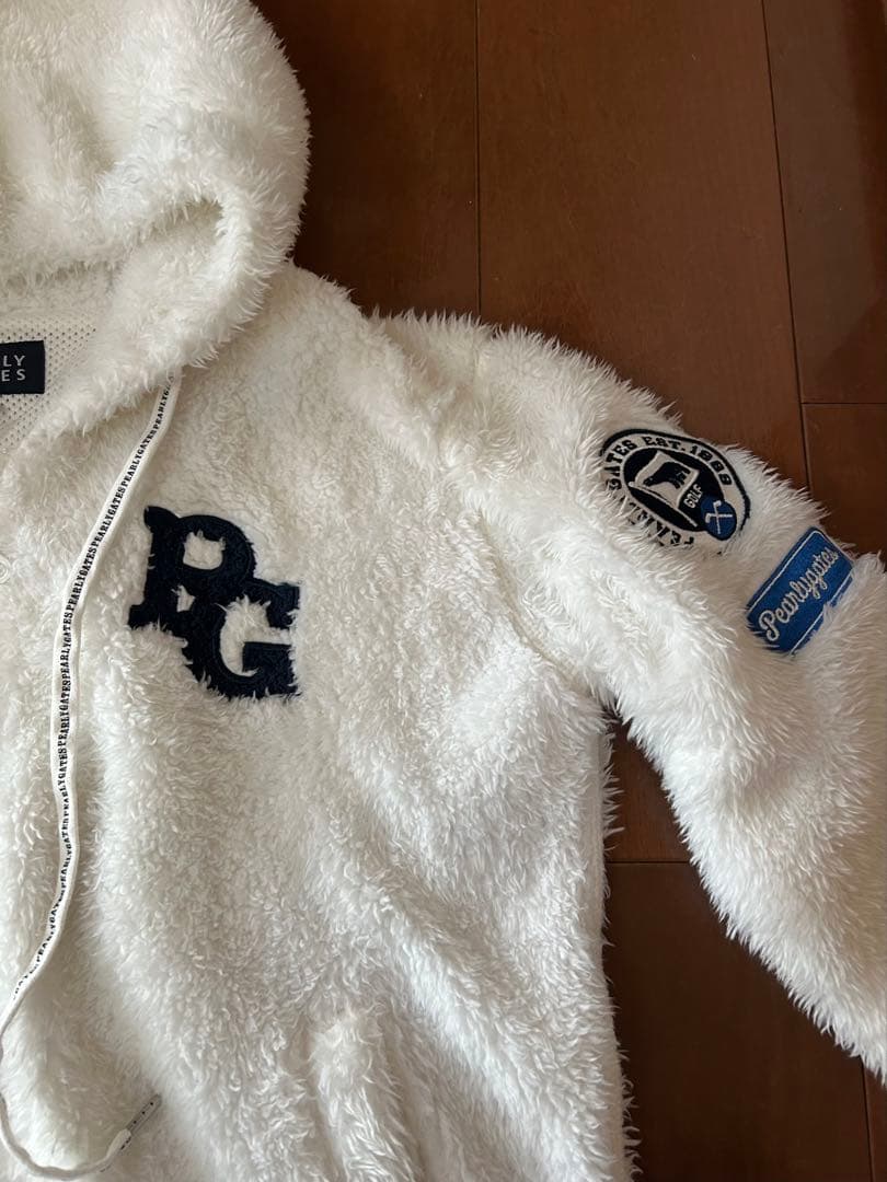 PEARLY GATES★白ふわもこフード付きパーカーサイズ0