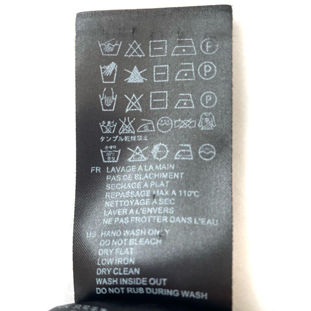 サンドロ　ニットワンピース　バイカラー　レース ブラック　アイボリー　Sサイズ