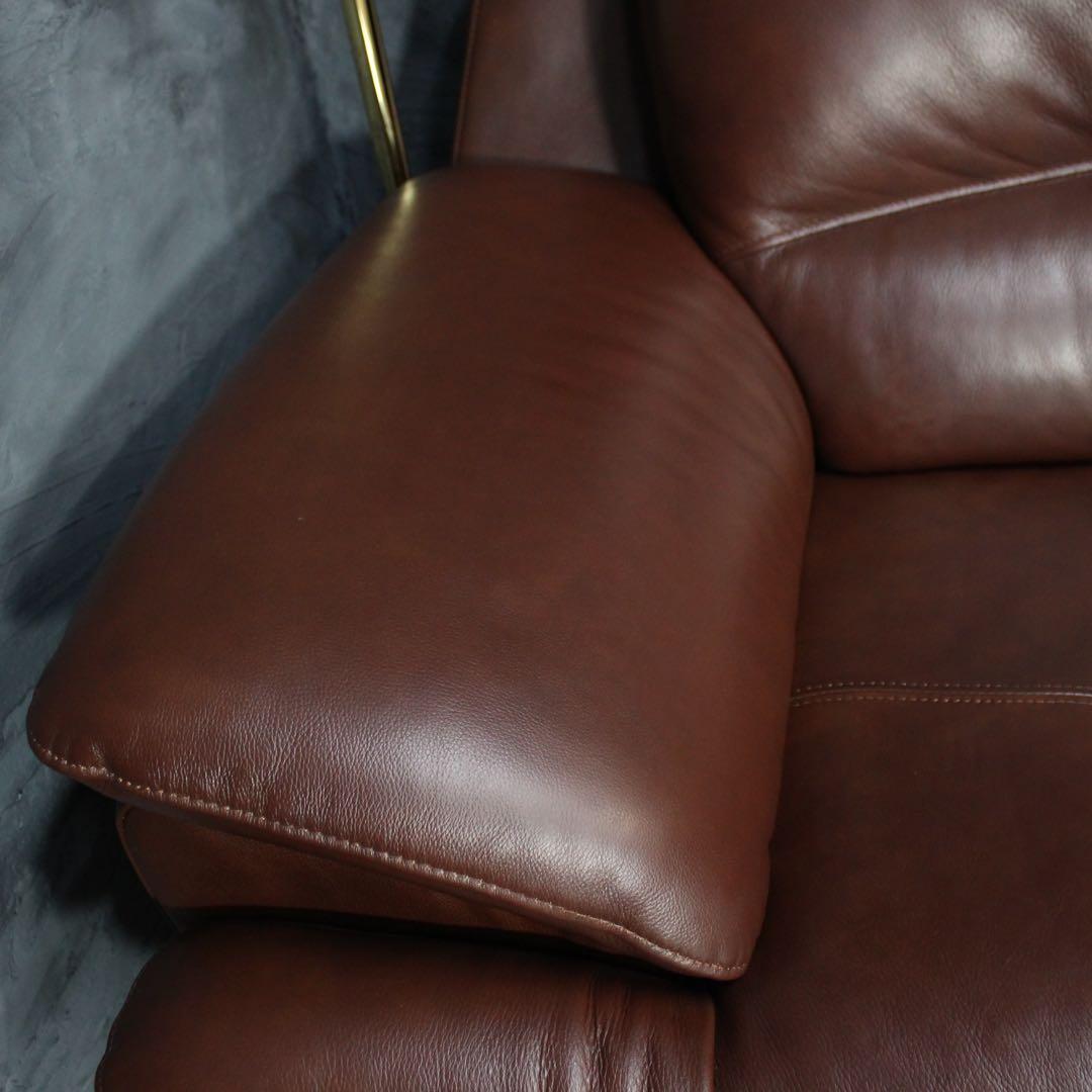 みなとフレンチソファ　本革　極上コレクターコンディション　ソファ