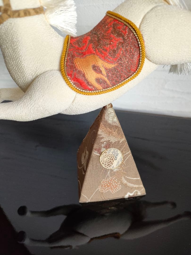 創作人形　午　干支　お正月飾り　縮緬　オブジェ　一点物