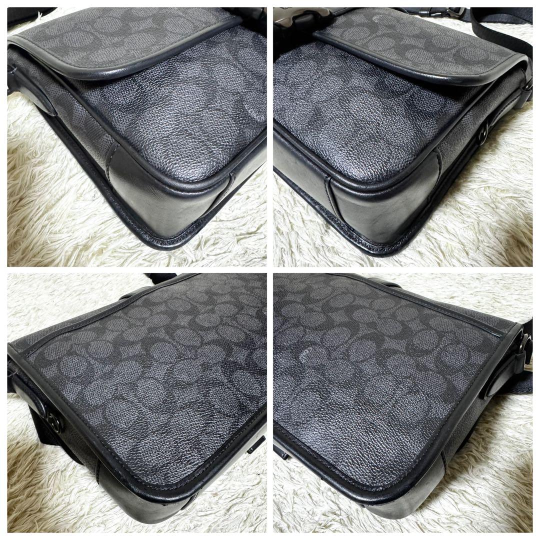 現行　コーチ　リーグ　メッセンジャーバッグ　斜め掛け　シグネチャー　ショルダー