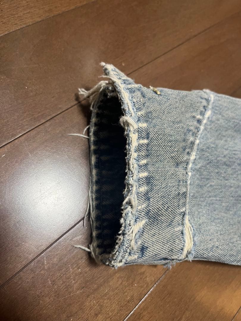 RRL 90s USA製 三ツ星黒タグ 襟コーデュロイ デニムジャケット XL