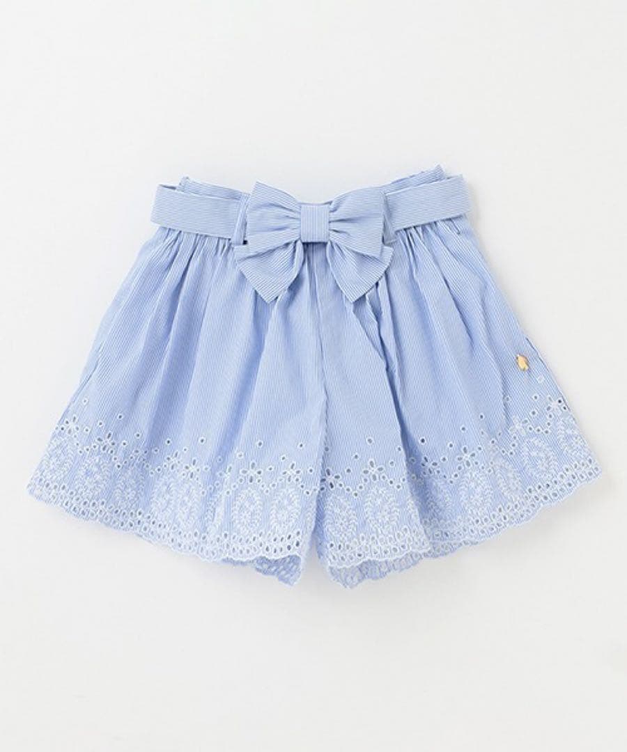 kate spade ストライプスリーブT エンブロイダリーキュロット 160