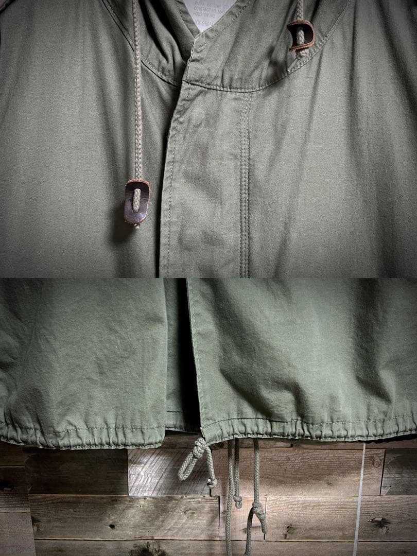 ファーライナー付き ヒューストン モッズコート M51 ミリタリー オリーブ