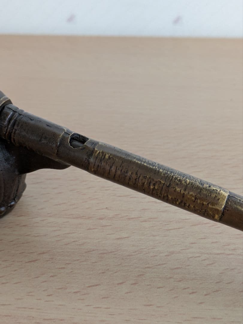 矢立　太鼓型　三つ巴模様