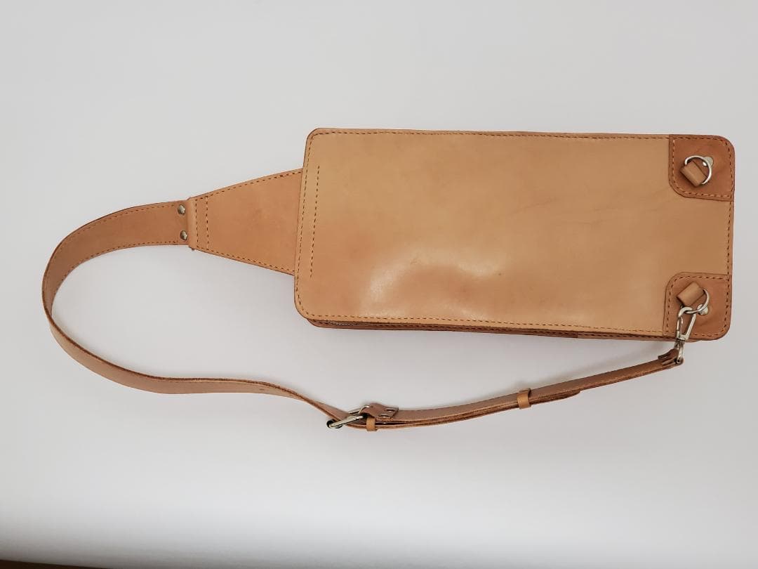 ベビち さんオーダー　ショルダーバック　ハンドメイド　ヌメ革　レザークラフト