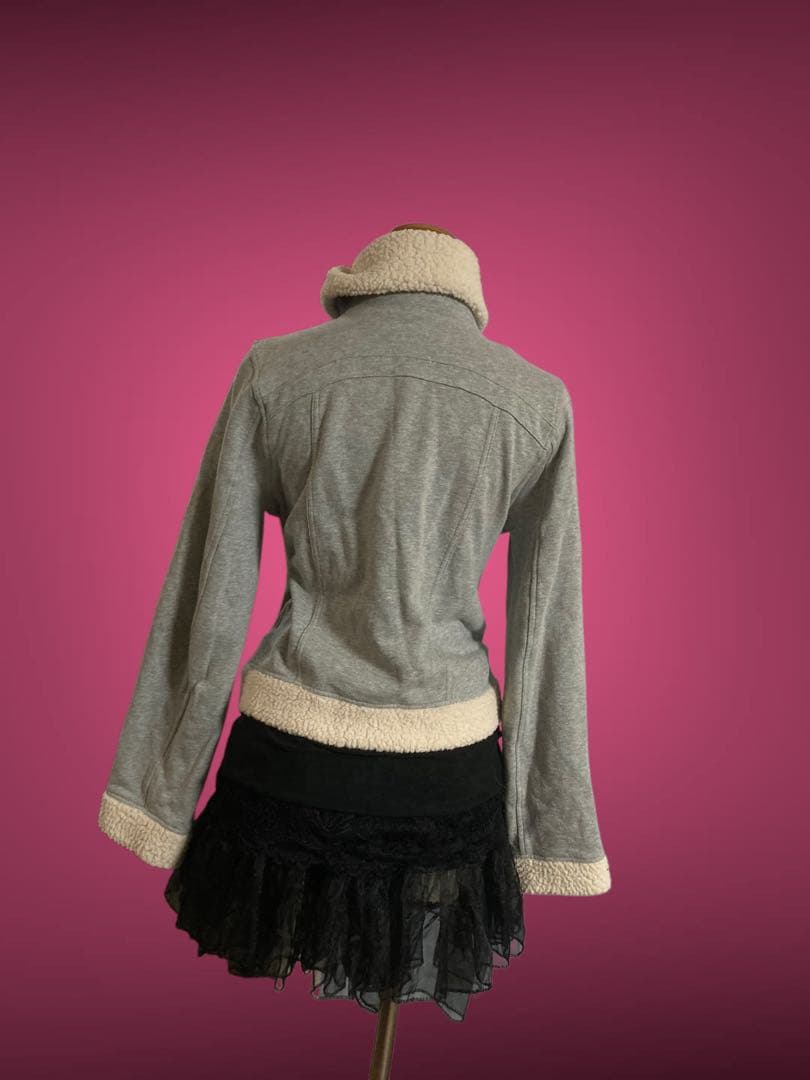 00s当時物ボアy2k平成ギャルフェアリーグランジロックNANAベルトジャケット