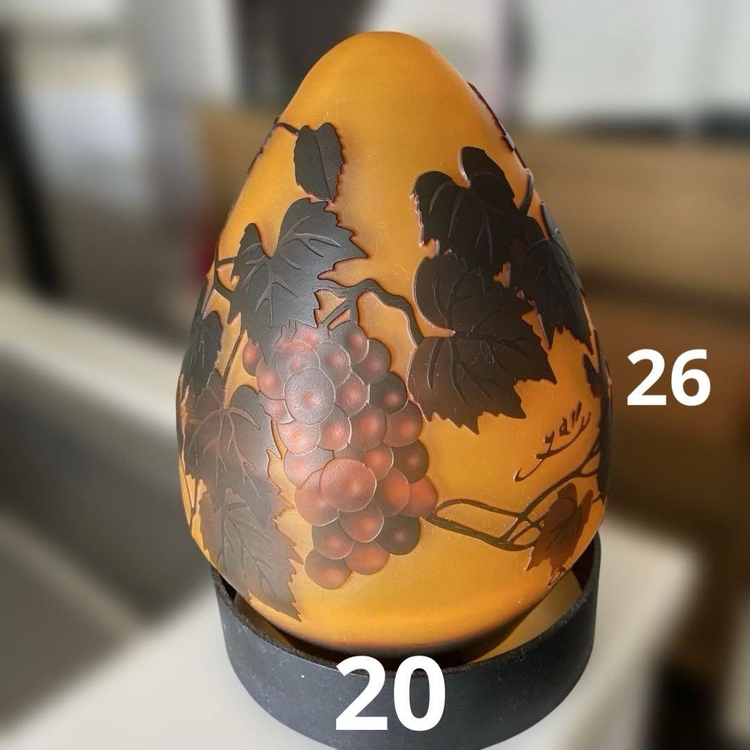 ガレ風ぶどう柄ランプ値下げしました!