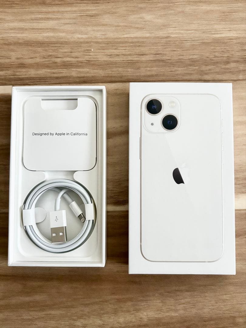 美品 iPhone13 mini スターライト512GB SIMフリー 本体箱付