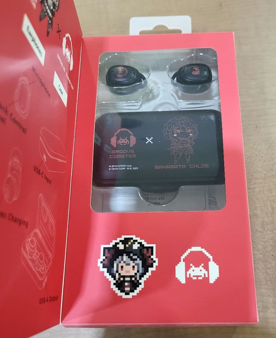 新品未開封 沙花叉クロヱ　ワイヤレスイヤホン