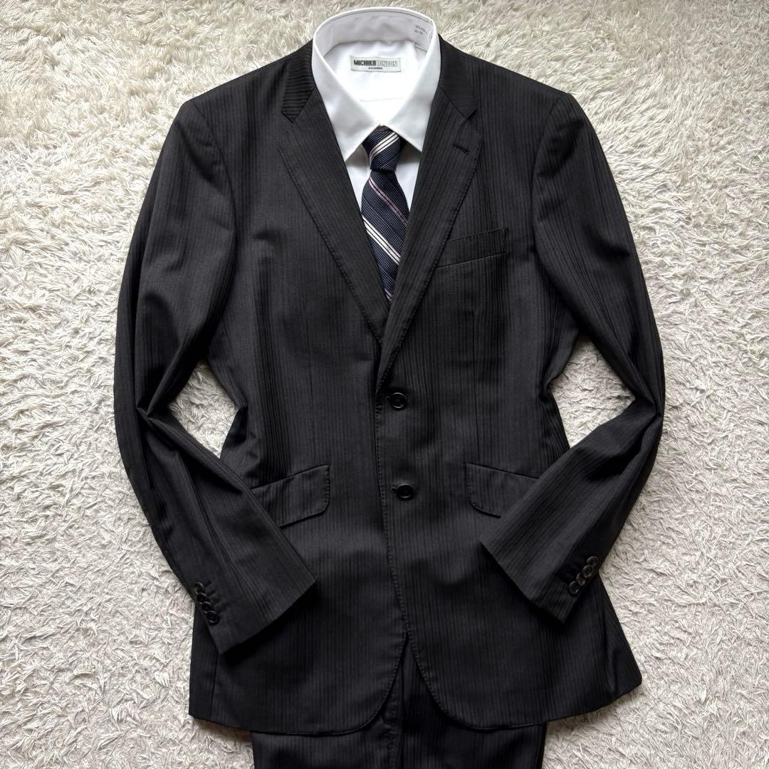 ★ロロピアーナ★ ポール スミス スーツ Super120's 日本製 黒 L