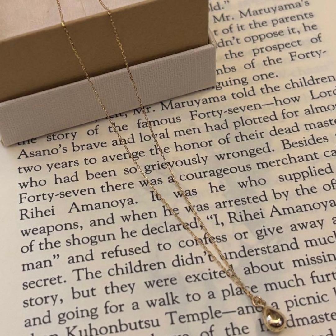 K18YG しずくネックレス