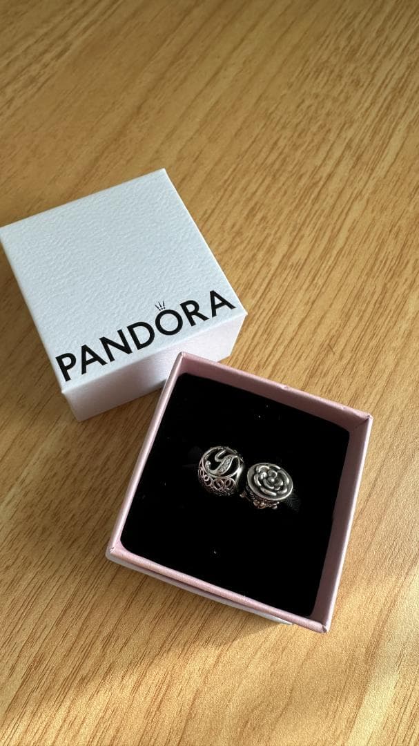 パンドラ PANDORA チャーム 2点セット（ボックス付き）