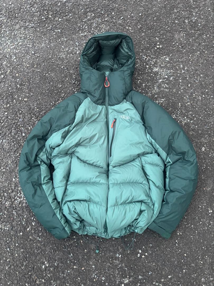 rab ダウンジャケット ターコイズ Columbia mont-bell似
