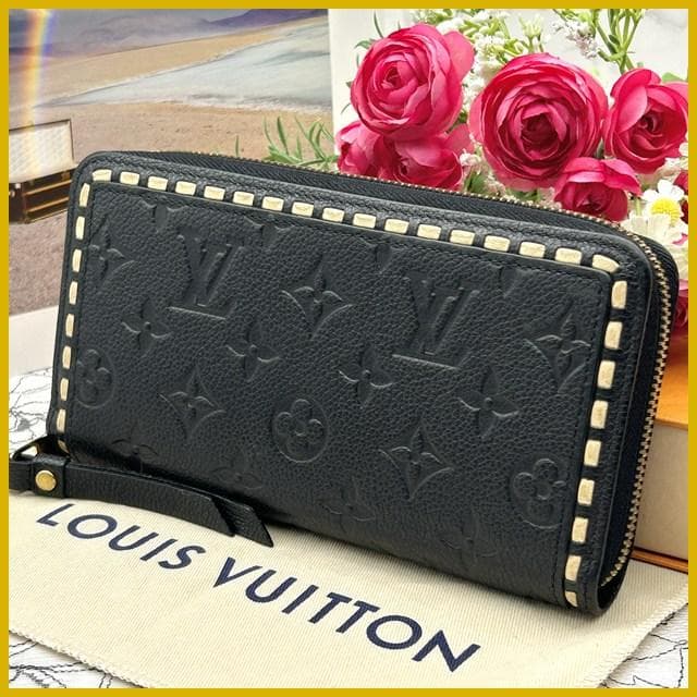 ★美品★　ルイヴィトン　アンプラント　ステッチ　ジッピーウォレット　長財布